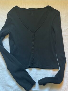 Brandy Melville Black Long Sleeve Top